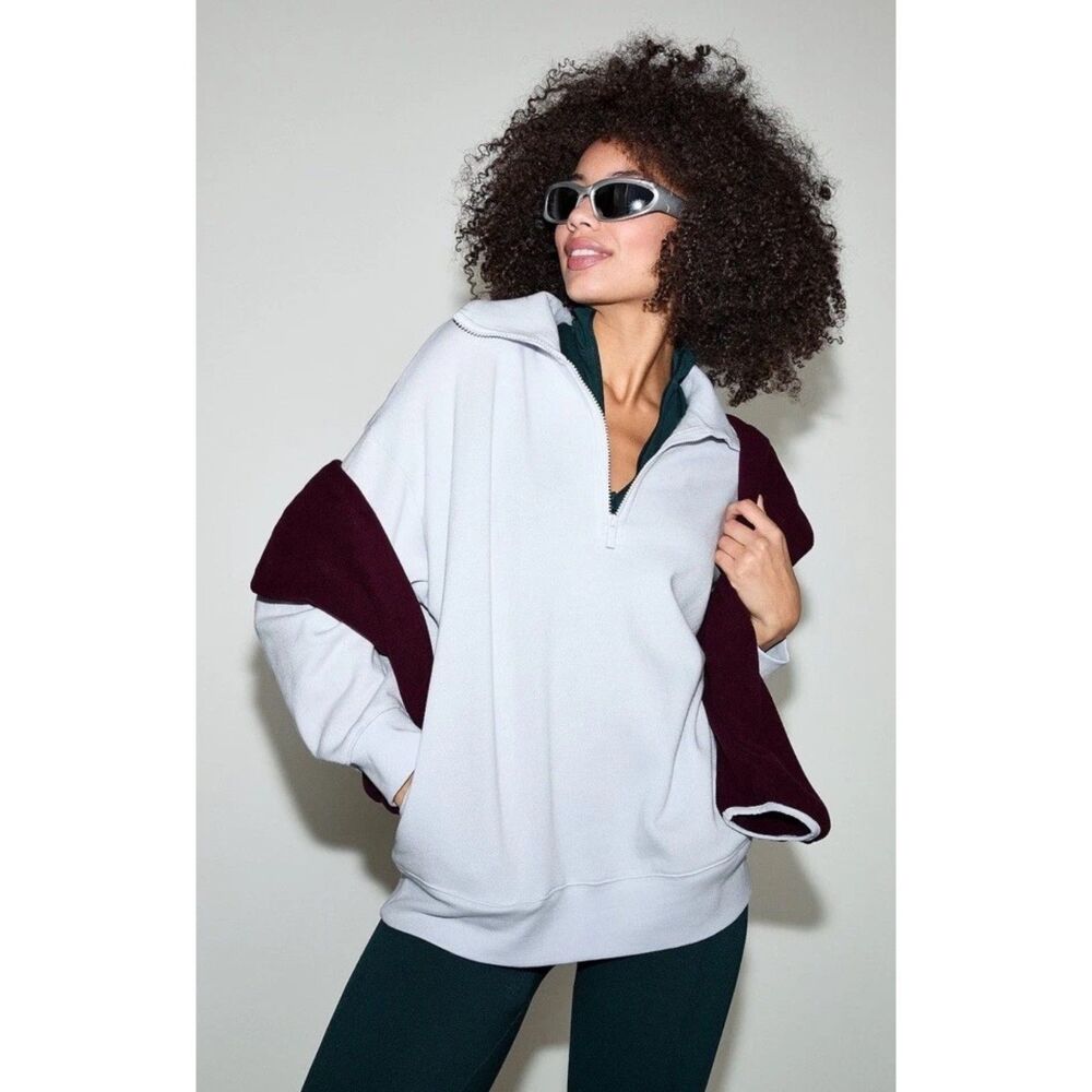 PINK by Victoria’s Secret Pullover Sweatshirt Size 2XL XXL Powder Baby Blue NWT - Picture 3 of 7